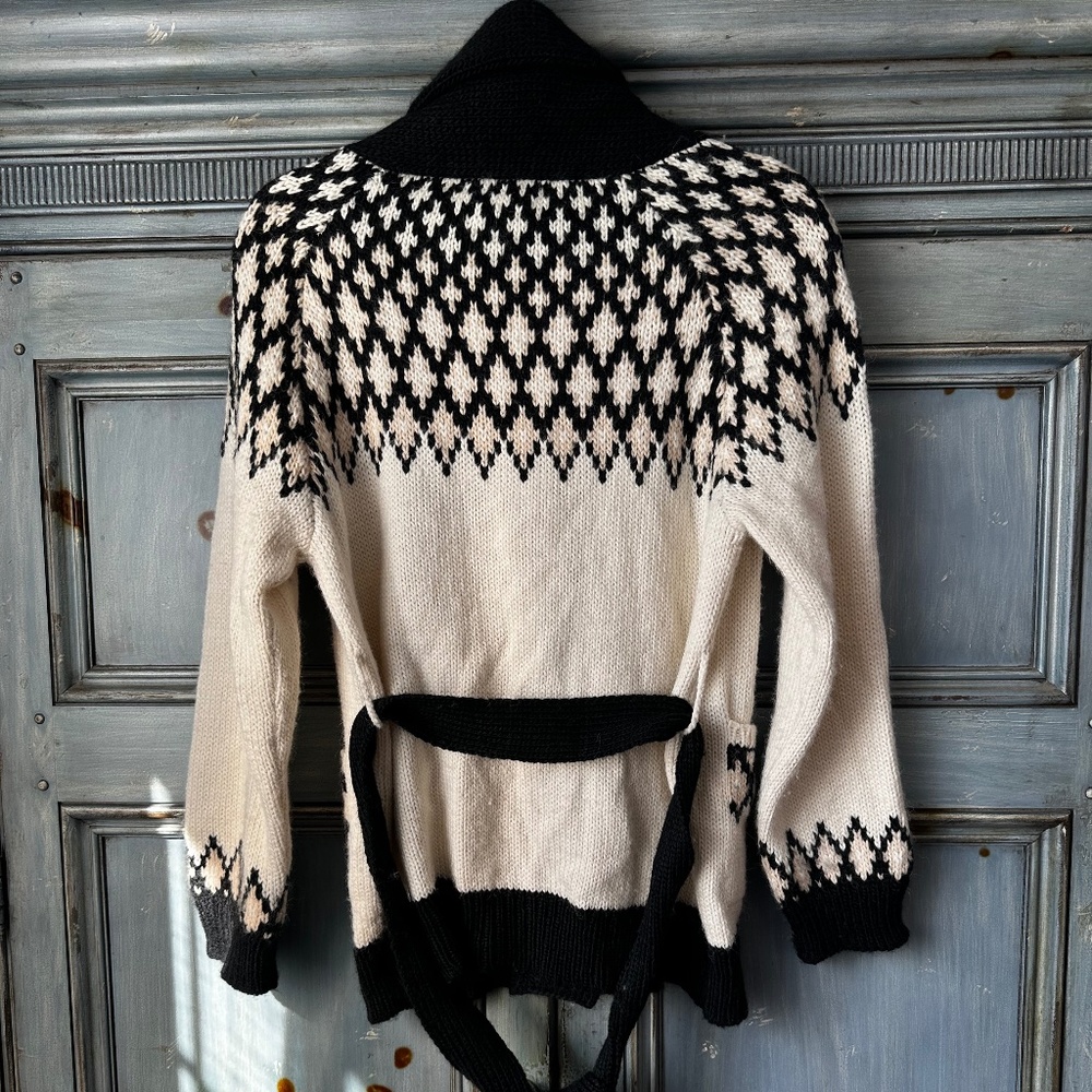 The Great. Geo Fair Isle Alpaca Blend Cardigan Size 0 (XS) - Picture 14 of 14